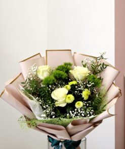 Buchet Trandafiri Albi