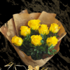 Buchet cu 7 Trandafiri Galbeni